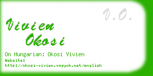 vivien okosi business card